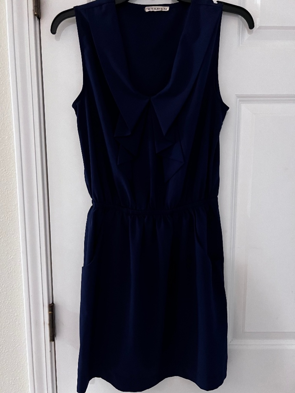 XTaren Navy Sleeveless Dress | Small | Pockets | Lightweight
